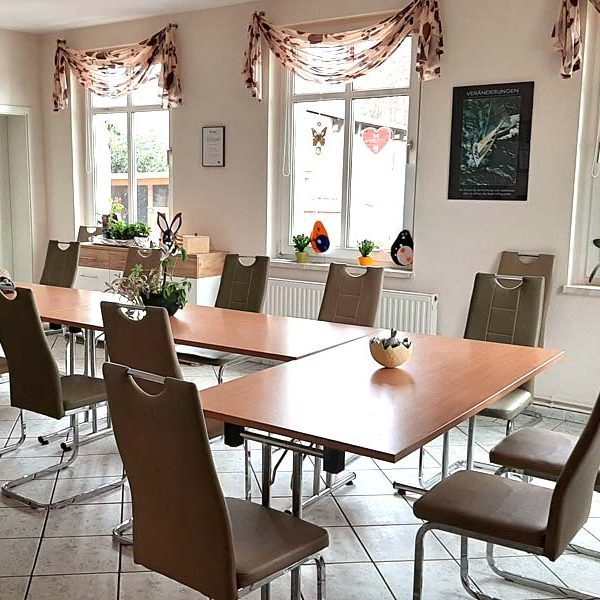 Gruppenraum in der Suchthilfe-Beratungsstelle Parchim