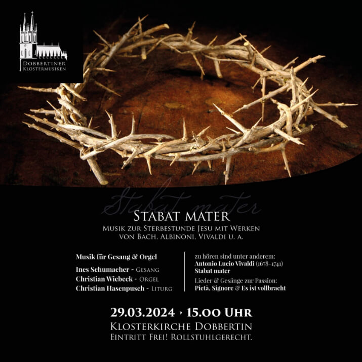 Stabat mater dolorosa – Musikalische Andacht zur Sterbestunde Jesu